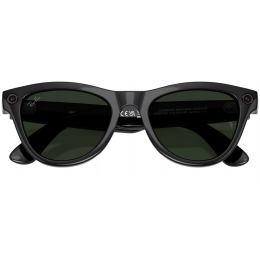 Умные очки Ray-Ban Meta* Skyler Gen 2 Shiny Black, Фотохромные линзы Graphite Green Transitions (RW4014)